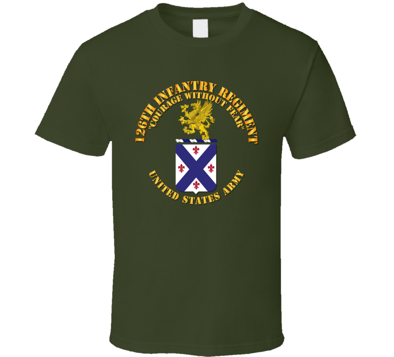 Army - COA - 126th Infantry Regiment T Shirt