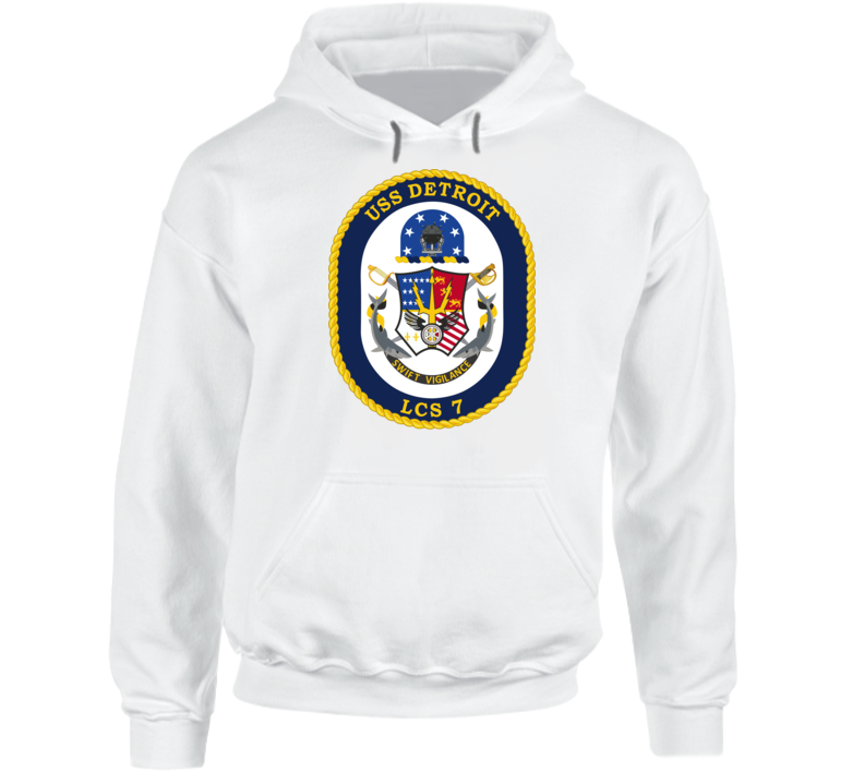 Navy - Uss Detroit  Lcs - 7) Wo Txt - Hoodie