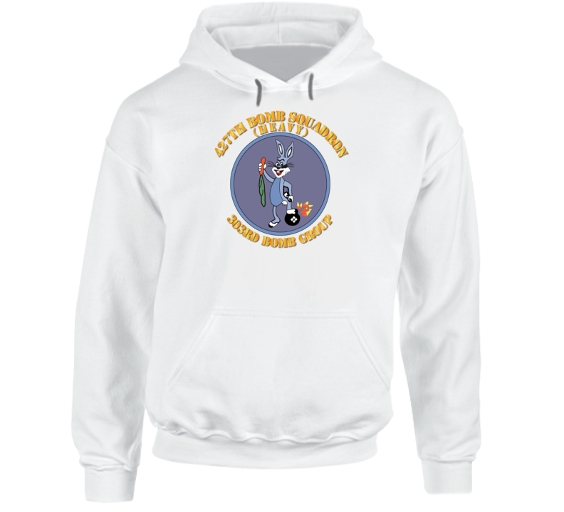 Aac - 427th Bomb Squadron - 303rd Bomb Group - Wwii W/text- Hoodie