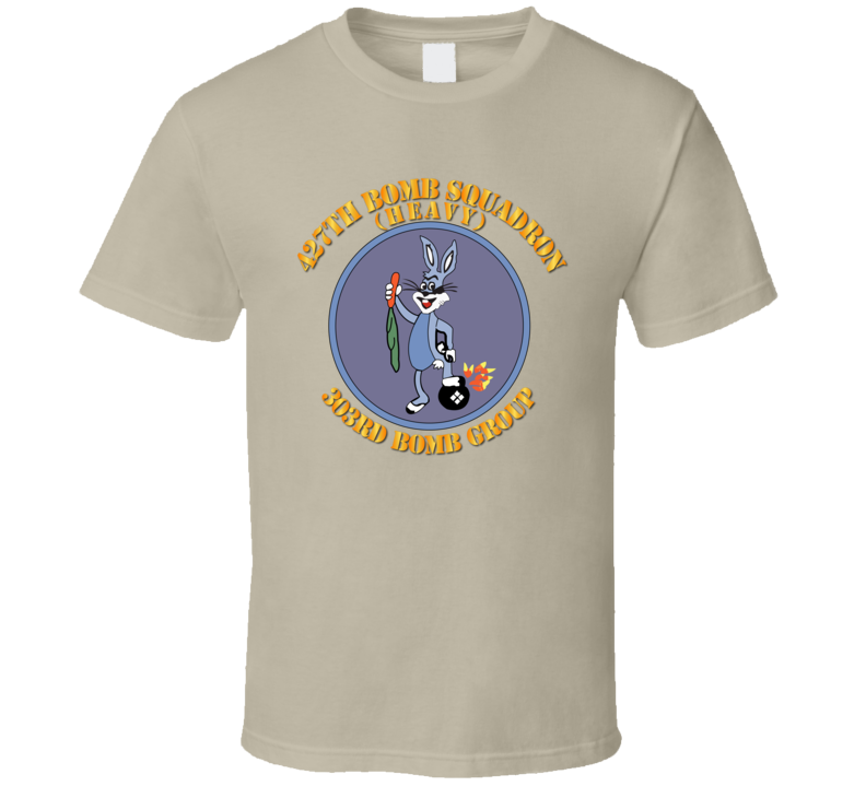 Aac - 427th Bomb Squadron - 303rd Bomb Group - Wwii W/text T Shirt