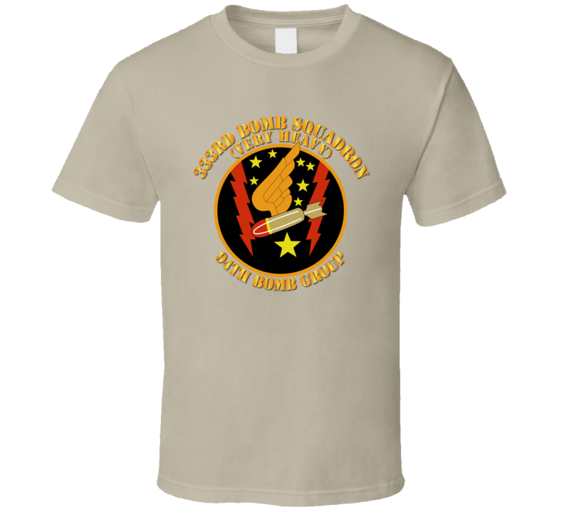 Aac - 333rd Bomb Squadron - 94th Bomb Group - Wwii W/text - Tshirt