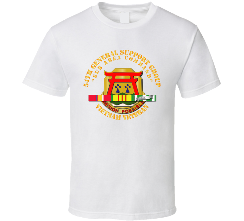 54th General Support Group W Svc Ribbon V1 - T Shirt