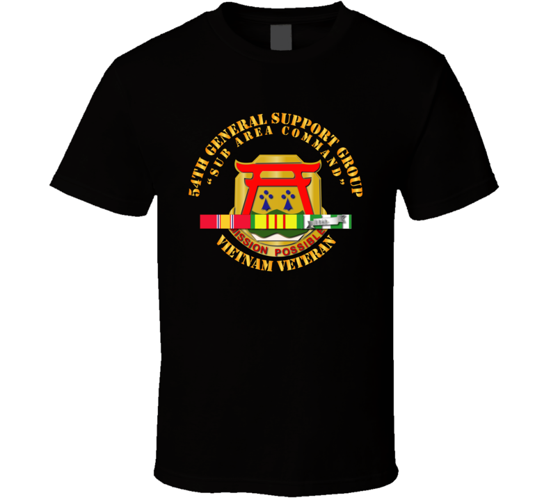 54th General Support Group W Svc Ribbon V1 - T Shirt