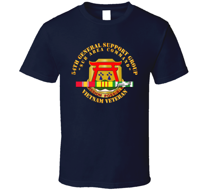 54th General Support Group W Svc Ribbon V1 - T Shirt