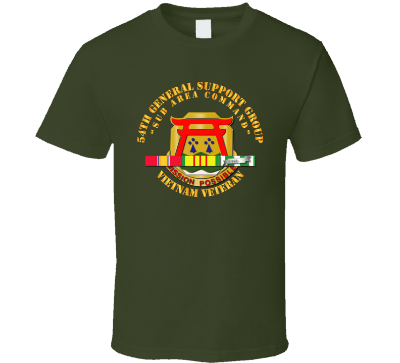 54th General Support Group W Svc Ribbon V1 - T Shirt