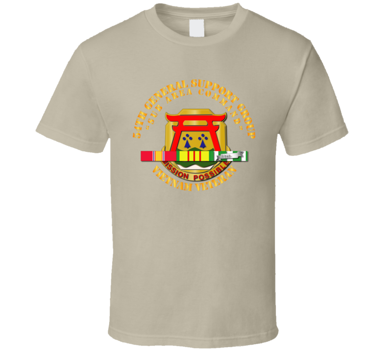 54th General Support Group W Svc Ribbon V1 - T Shirt