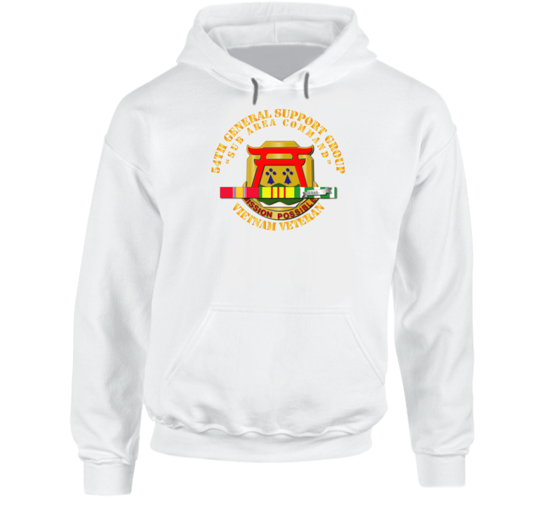 54th General Support Group W Svc Ribbon V1 - Hoodie