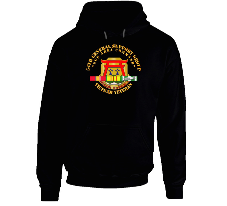 54th General Support Group W Svc Ribbon V1 - Hoodie