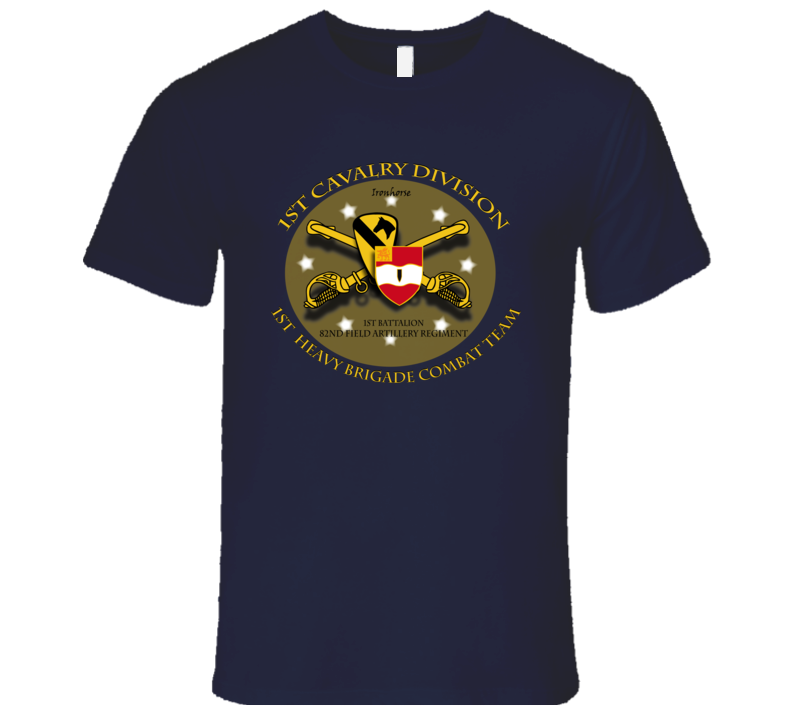 T-shirt - Army - 1st Cav Div - 1st Hvy Bde Combat Team - Ironhorse - 1st Bn 82nd Fa