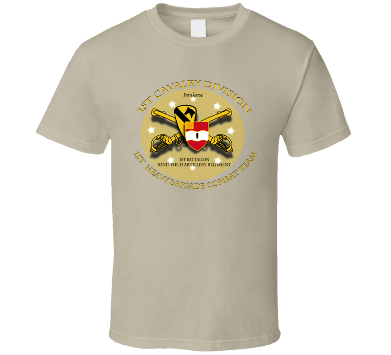 T-shirt - Army - 1st Cav Div - 1st Hvy Bde Combat Team - Ironhorse - 1st Bn 82nd Fa