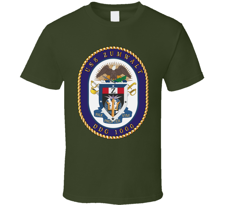 Usn - Uss Zumwalt - Ddg 1000 Wo Txt T Shirt