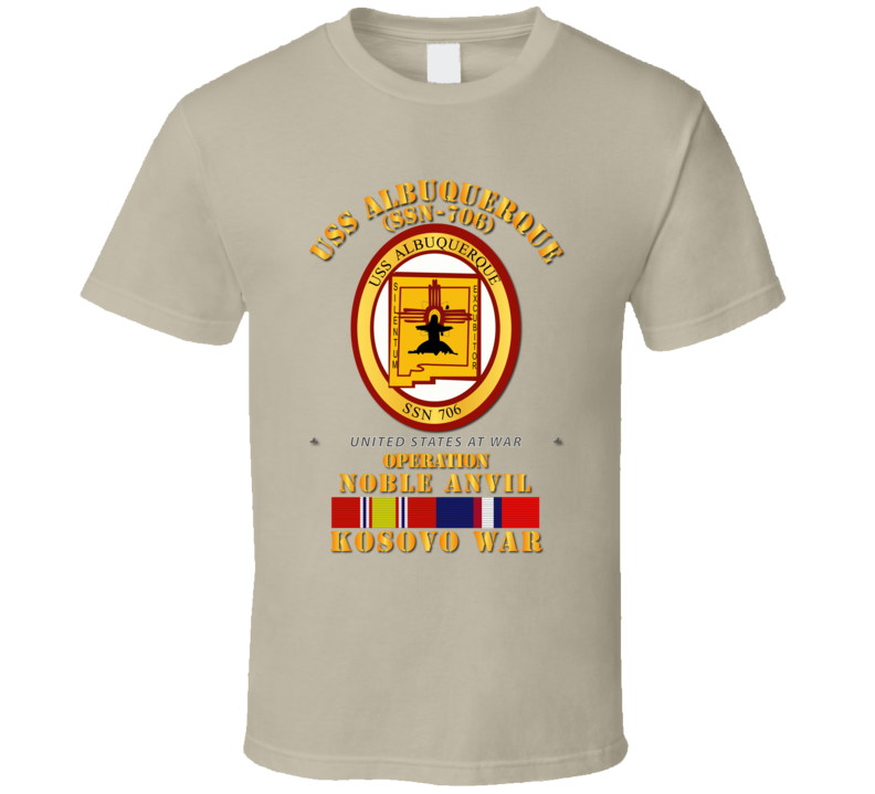 Navy - Uss Albuquerque (ssn-706) - Kosovo War W Svc T-shirt