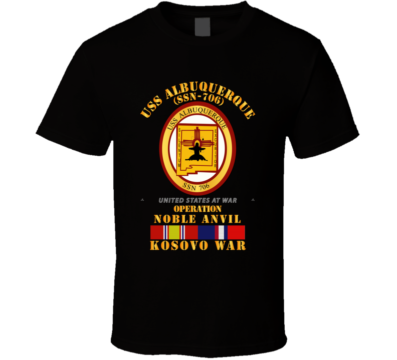 Navy - Uss Albuquerque (ssn-706) - Kosovo War W Svc T-shirt