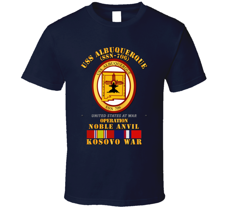 Navy - Uss Albuquerque (ssn-706) - Kosovo War W Svc T-shirt
