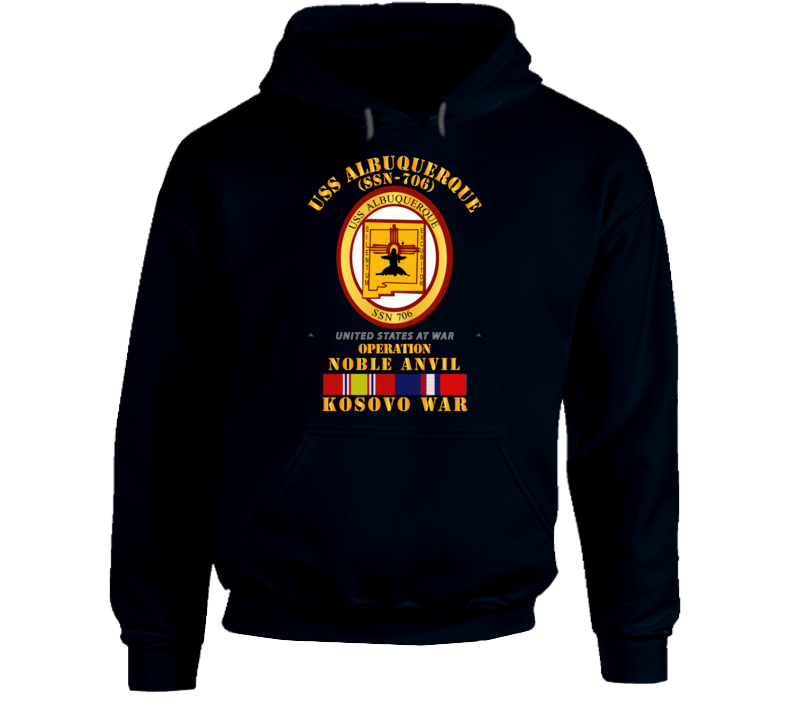 Navy - Uss Albuquerque (ssn-706) - Kosovo War W Svc Hoodie