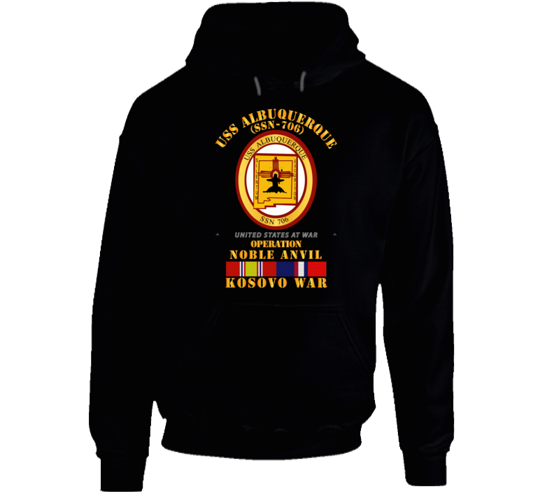 Navy - Uss Albuquerque (ssn-706) - Kosovo War W Svc Hoodie