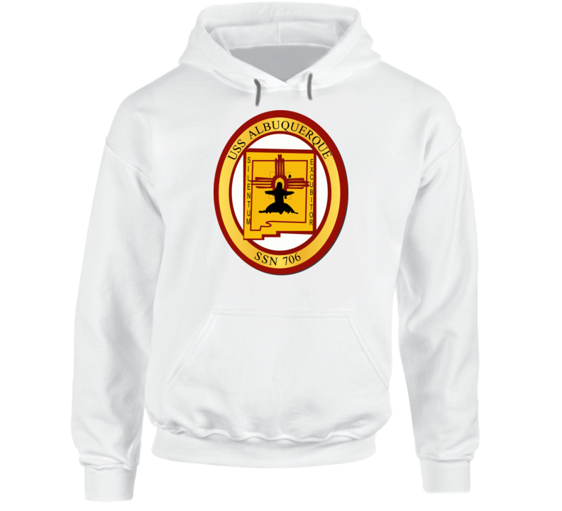 Navy - Uss Albuquerque (ssn-706) Wo Txt Hoodie