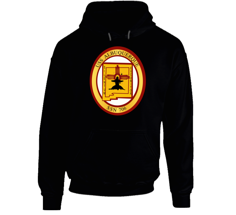 Navy - Uss Albuquerque (ssn-706) Wo Txt Hoodie