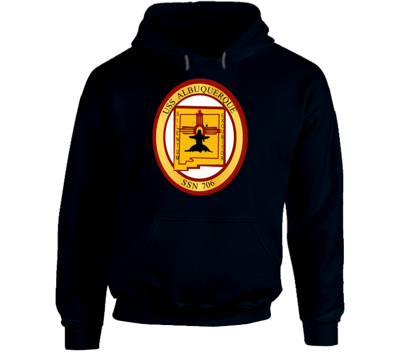 Navy - Uss Albuquerque (ssn-706) Wo Txt Hoodie