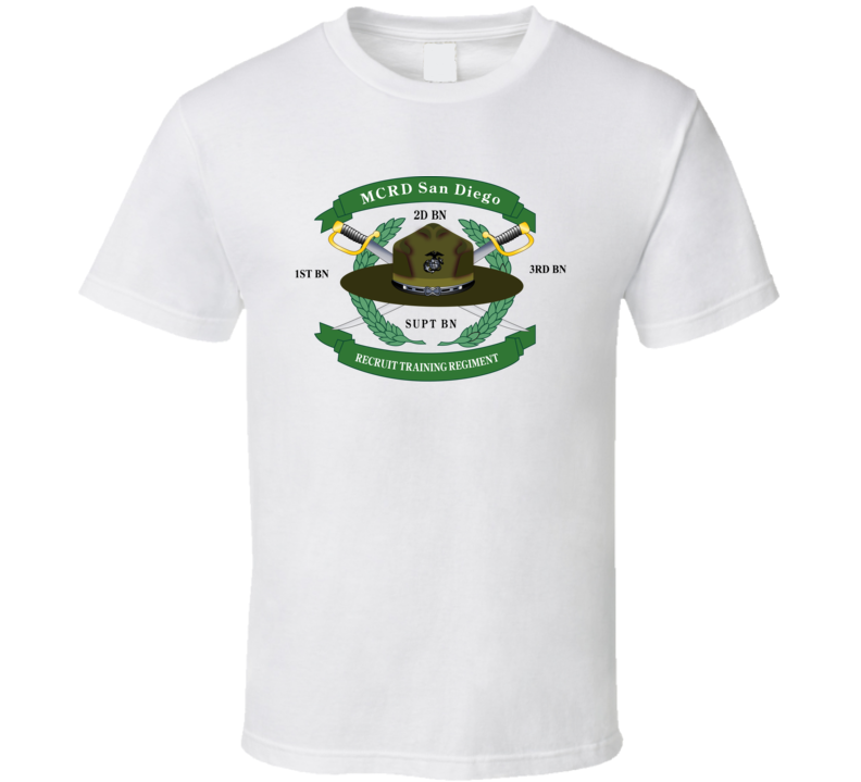 Usmc - Mcrd - San Diego - V1 T-shirt