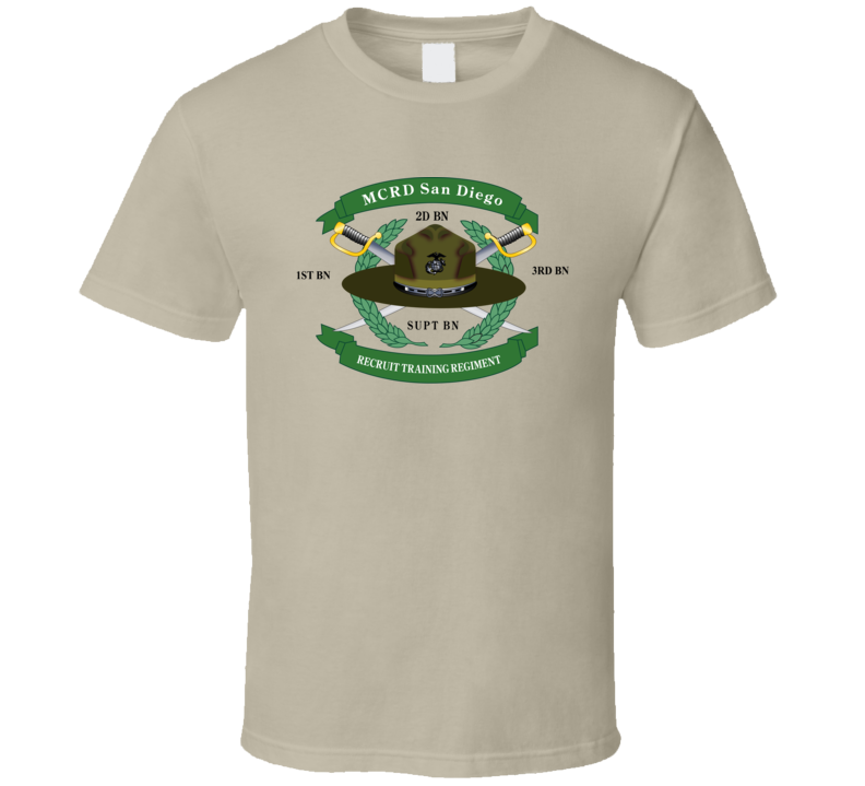 Usmc - Mcrd - San Diego - V1 T-shirt