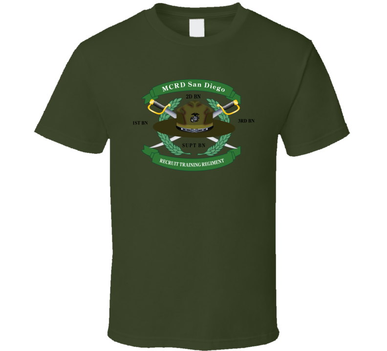 Usmc - Mcrd - San Diego - V1 T-shirt
