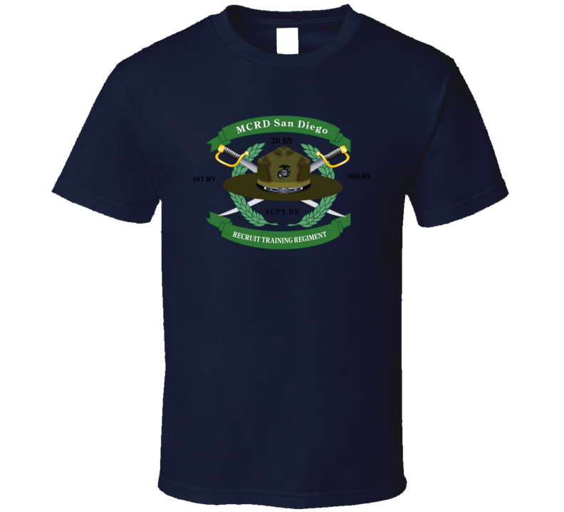 Usmc - Mcrd - San Diego - V1 T-shirt