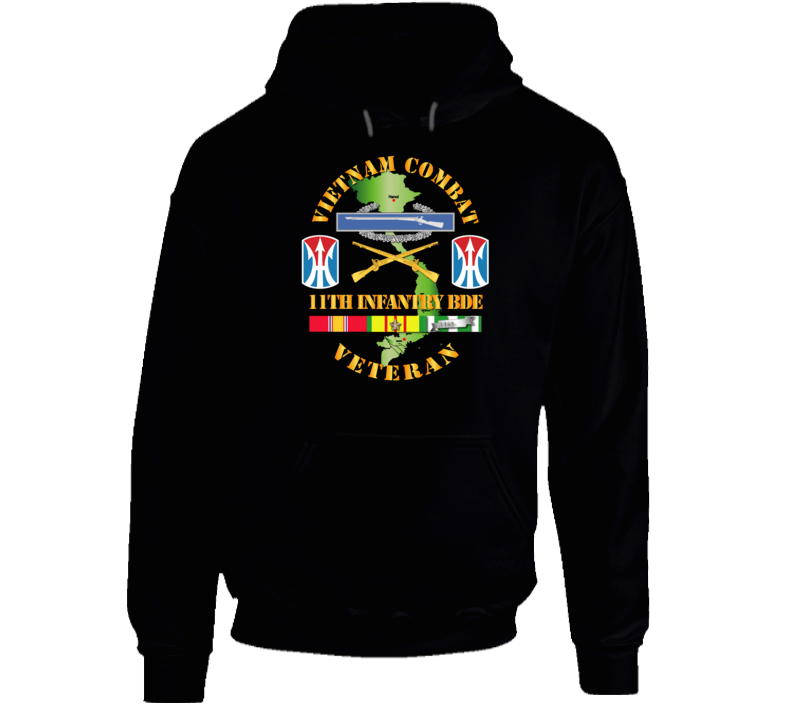 Army - Vietnam Combat Infantry Veteran W 11th Inf Bde Ssi V1 Hoodie