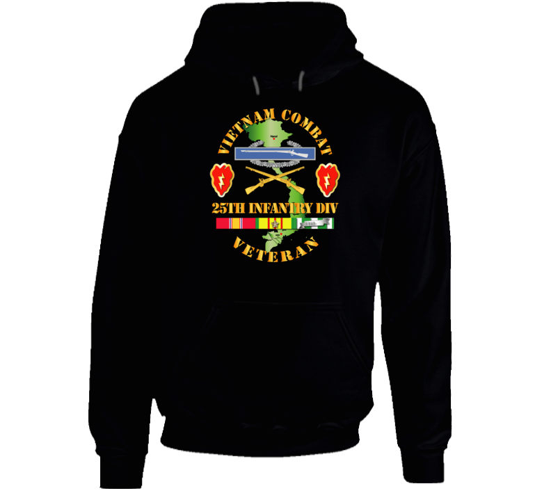 Army - Vietnam Combat Infantry Veteran W 25th Inf Div Ssi V1 Hoodie