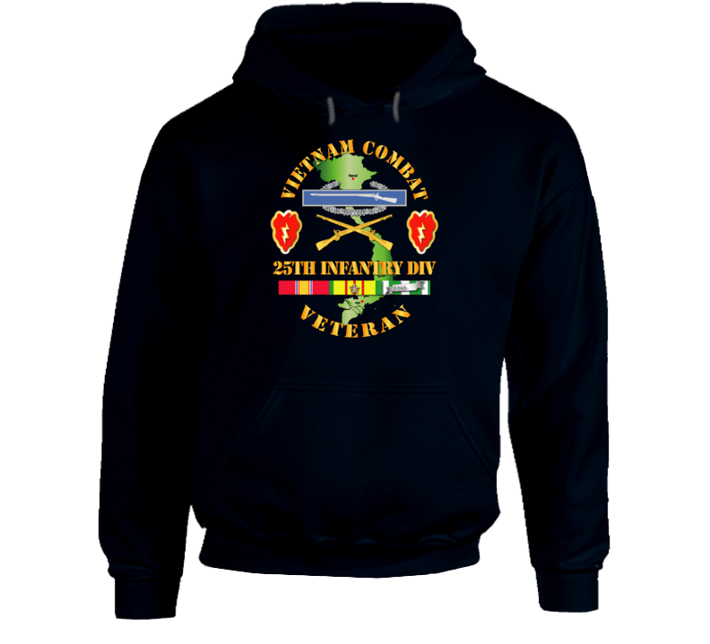 Army - Vietnam Combat Infantry Veteran W 25th Inf Div Ssi V1 Hoodie