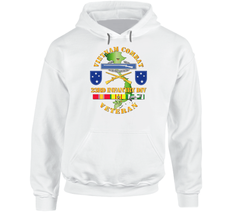 Vietnam Combat Infantry Veteran W 23rd Inf Div Ssi V1 Hoodie