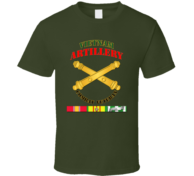 Army -  Artillery - Vietnam - Combat Vet T-shirt