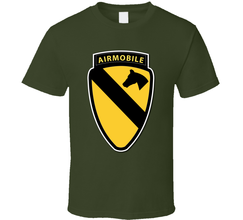 Army -  1st  Cav W Airmobile Tab - T-shirt