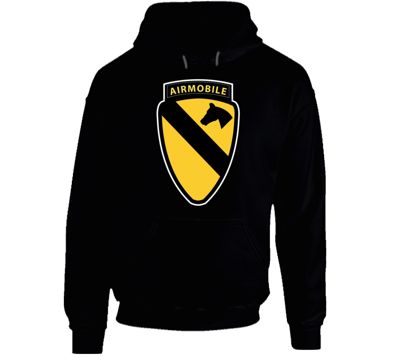 Army -  1st  Cav W Airmobile Tab Hoodie