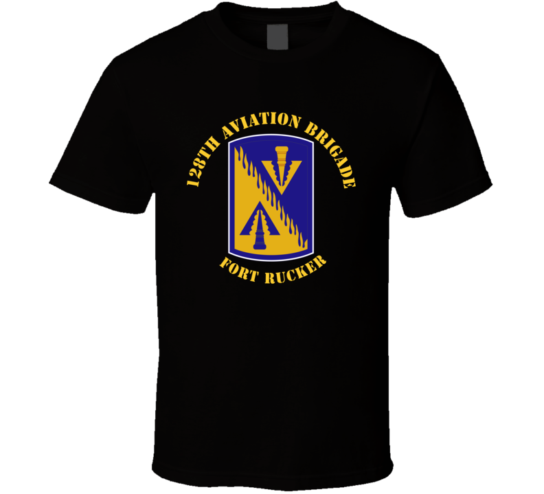 Army - 128th Aviation Brigade - Fort Rucker - Ssi T-shirt