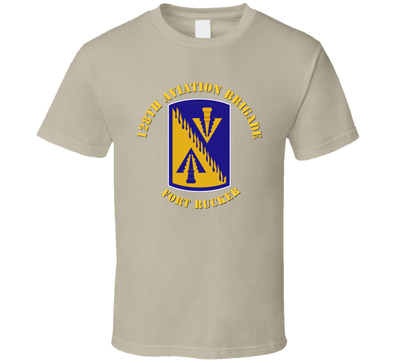 Army - 128th Aviation Brigade - Fort Rucker - Ssi T-shirt