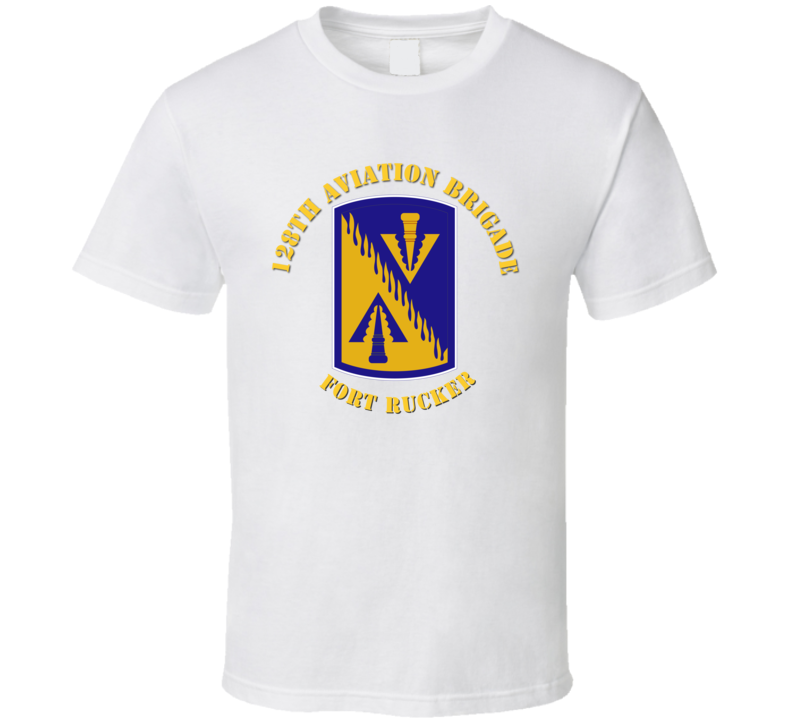 Army - 128th Aviation Brigade - Fort Rucker - Ssi T-shirt