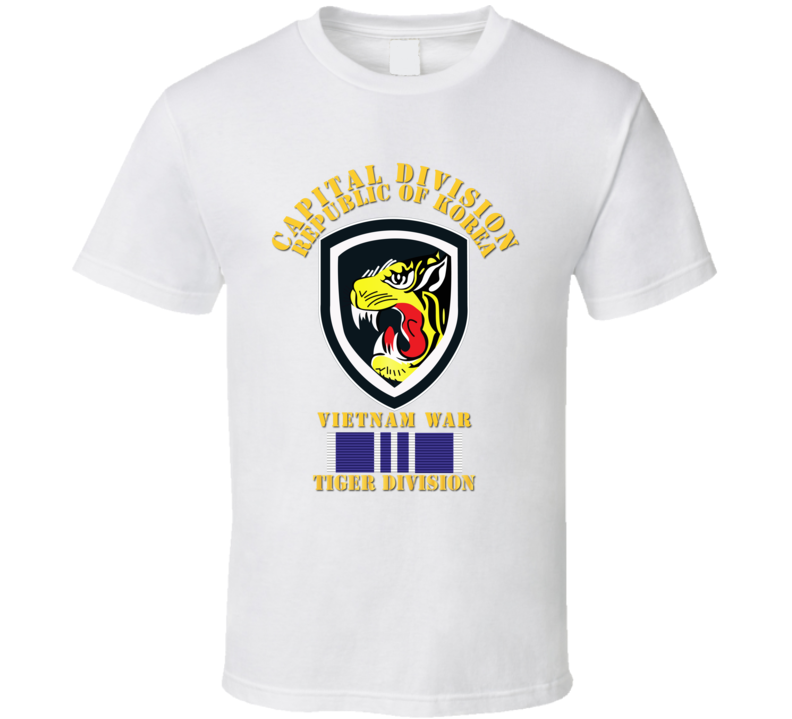 Korea - Capital Division - Tiger Div W Vietnam War Svc - T-shirt