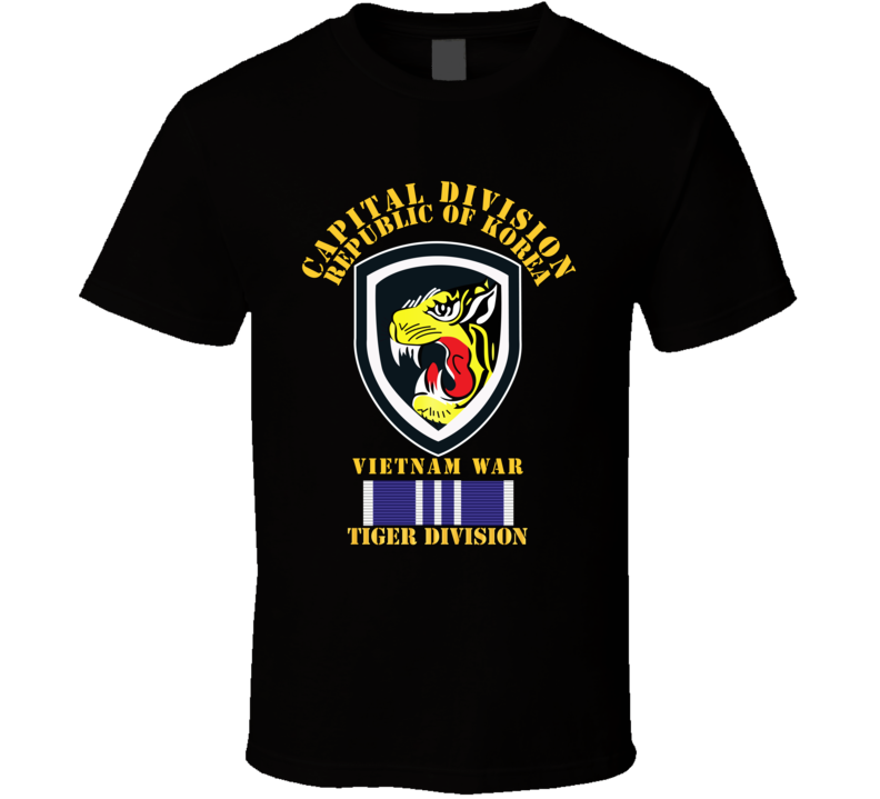 Korea - Capital Division - Tiger Div W Vietnam War Svc - T-shirt