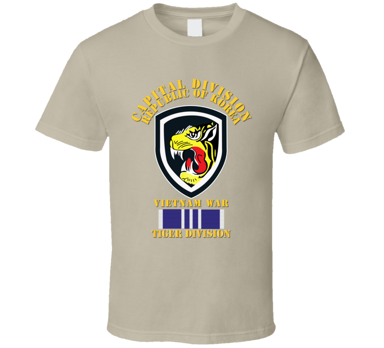 Korea - Capital Division - Tiger Div W Vietnam War Svc - T-shirt