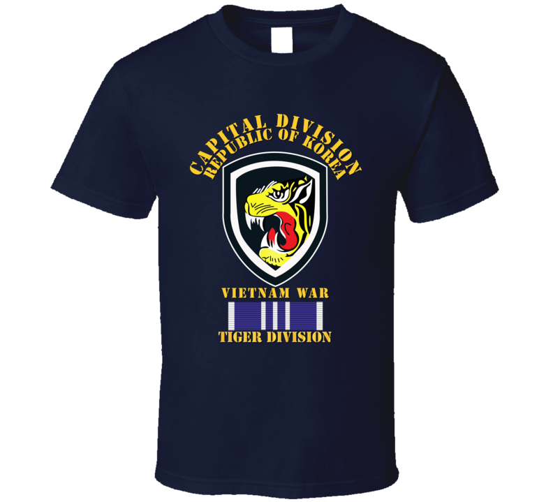 Korea - Capital Division - Tiger Div W Vietnam War Svc - T-shirt