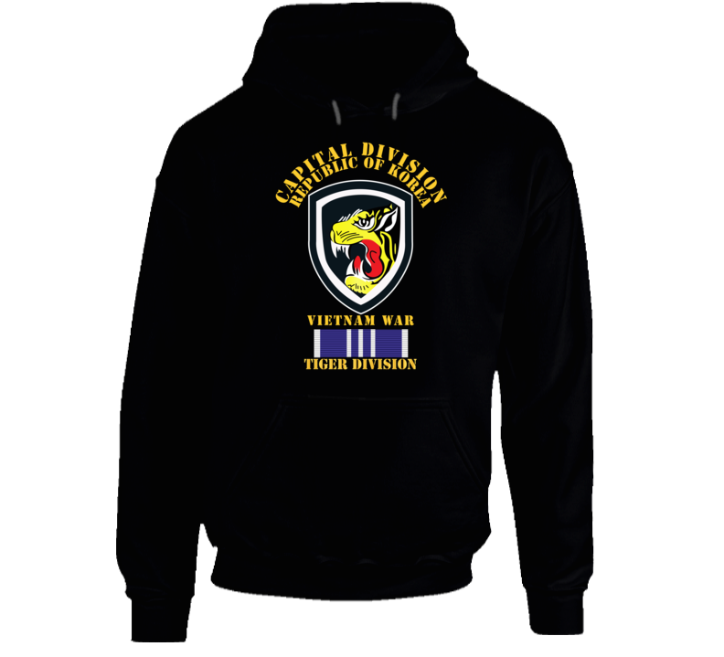 Korea - Capital Division - Tiger Div W Vietnam War Svc - Hoodie