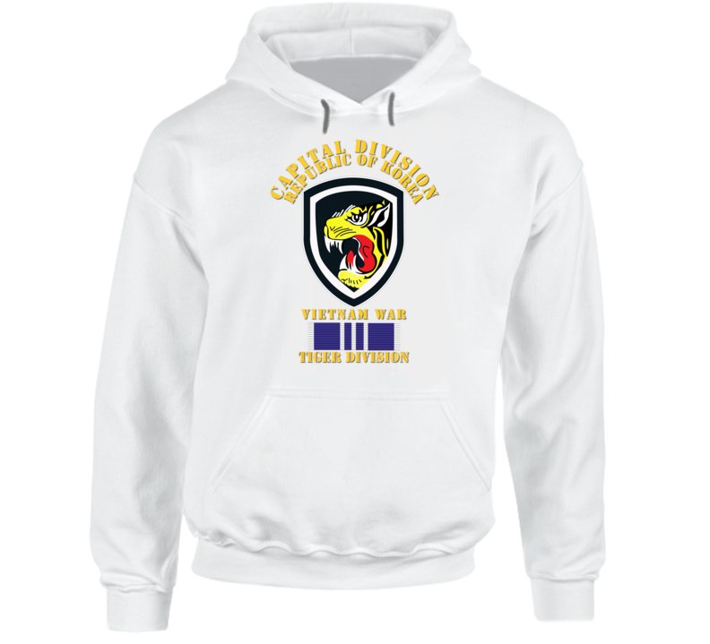 Korea - Capital Division - Tiger Div W Vietnam War Svc - Hoodie