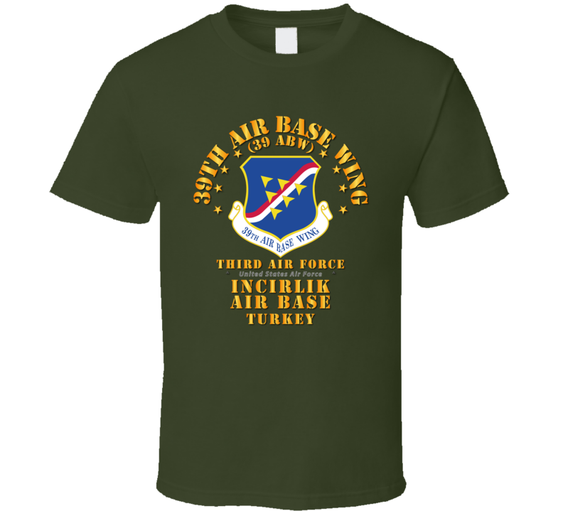 Usaf - 39th Air Base Wing - Incirlik Ab T Shirt