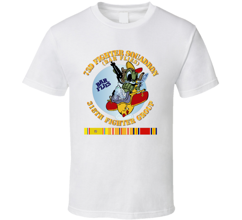 Aac - 73d Fighter Squadron - 318th Fighter Group - Wwii W Svc - T-shirt