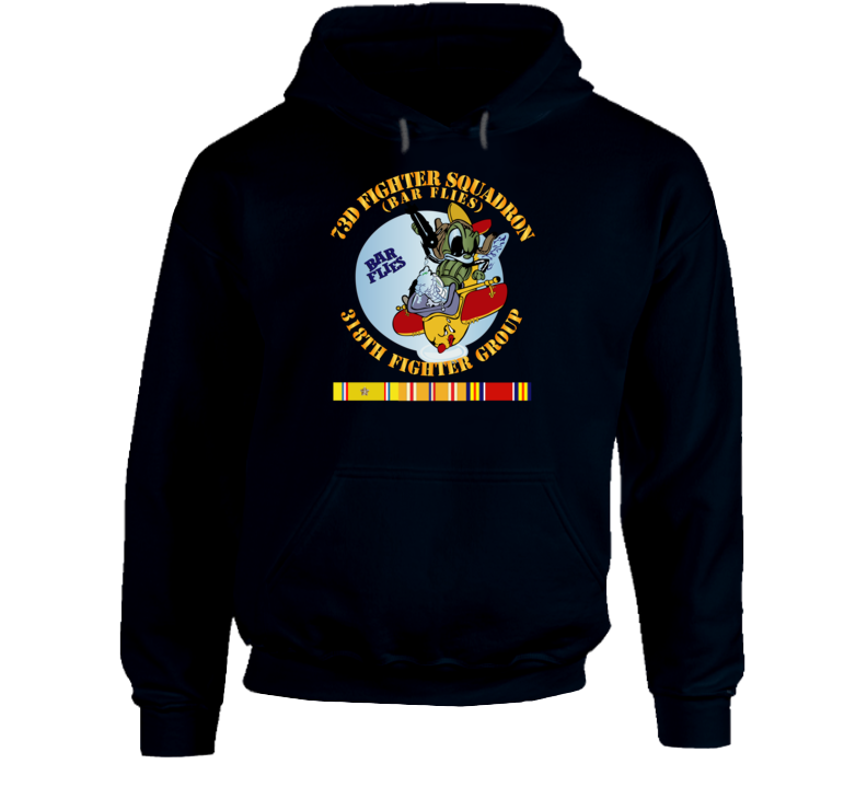 Aac - 73d Fighter Squadron - 318th Fighter Group - Wwii W Svc - Hoodie