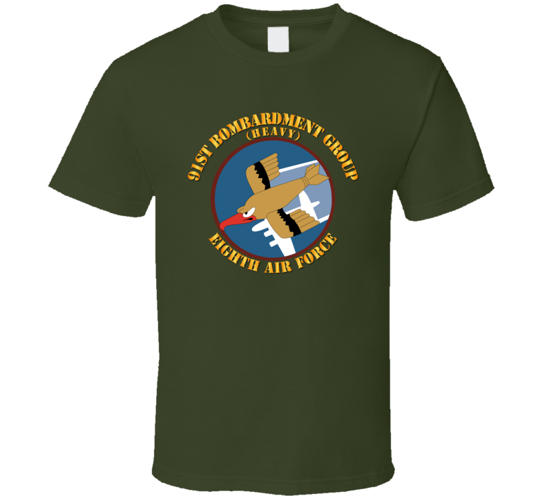Aac - 91st Bombardment Group - Eighth Air Force - Wwii T-shirt