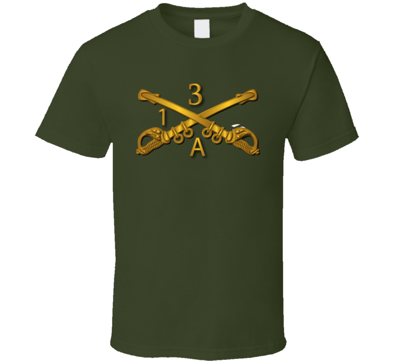 A Co 1st Squadron - 3rd Cavalry Regiment Br Wo Txt T-shirt