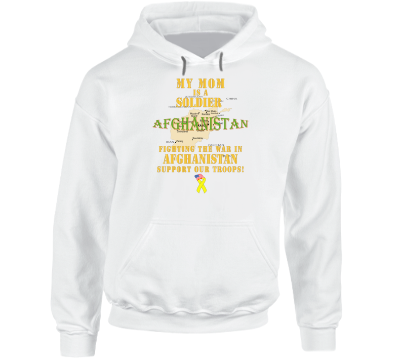 Army - My Mom Soldier Fighting War Afghan W Support Our Troops - Hoodie