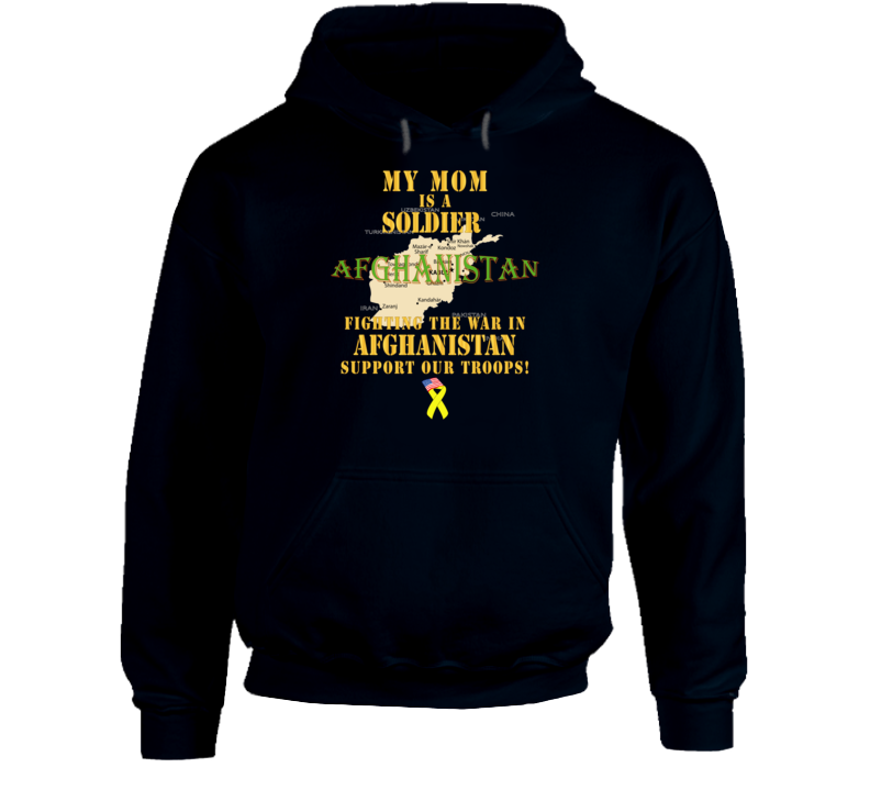 Army - My Mom Soldier Fighting War Afghan W Support Our Troops - Hoodie